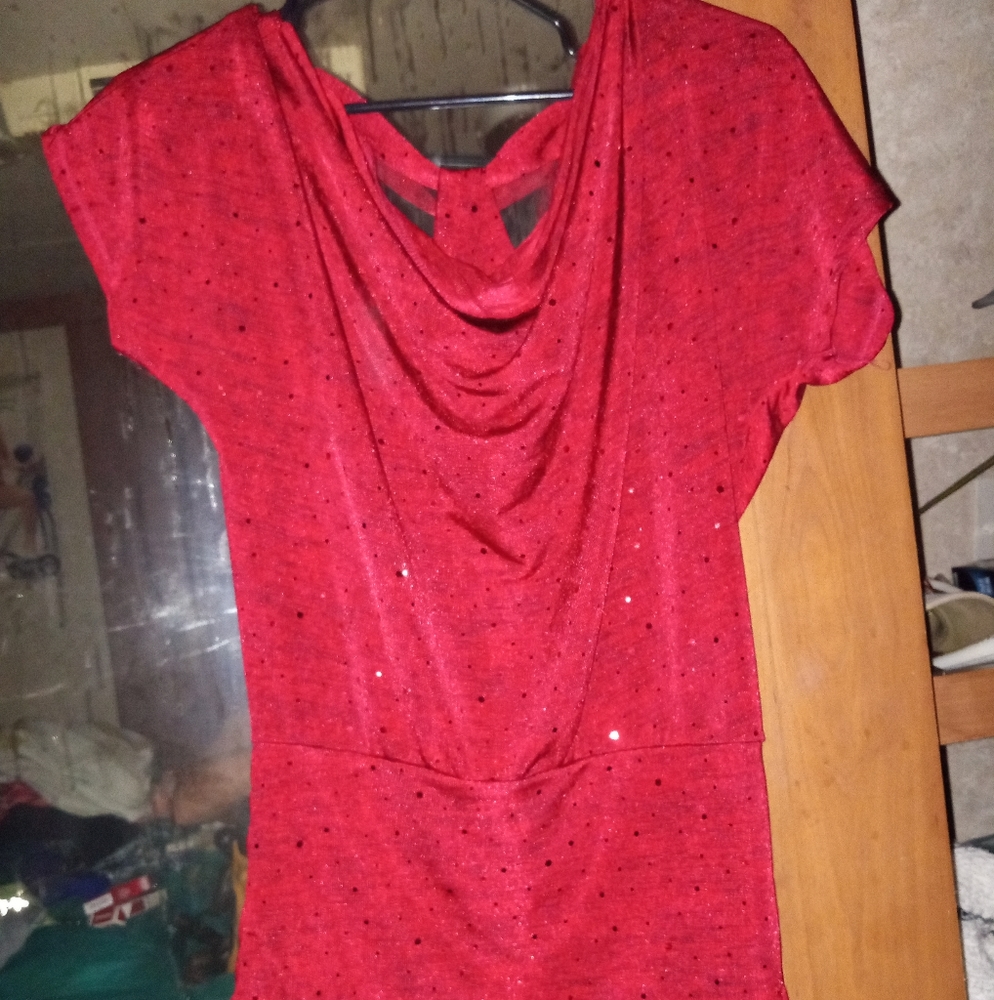 Beautiful Red Blouse - Picture 3 of 3